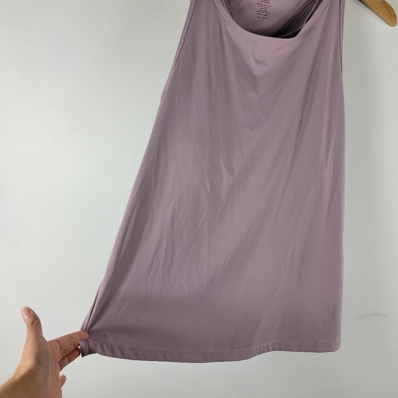 Any Age Activewear Keyhole Two In One Sports Bra Tank Top Twofer - Picture 3 of 12